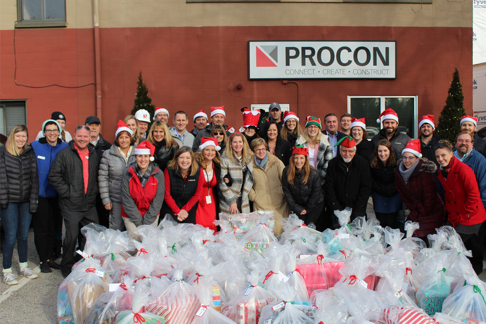 PROCON and Granite YMCA Brighten Kid’s Holidays